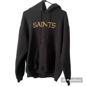 NFL Pro Line Men’s New Orleans Saints Black Drew Brees Hoodie, Size L, EUC!